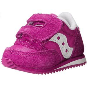 NEW Saucony Crib Baby Jazz Paradise Pink Thick Adjustable Single Strap Sneaker